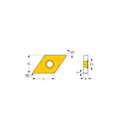 Destička DCMT 11T308-SM IC907