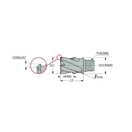 Fréza MM ERS200B15-6T12 IC908