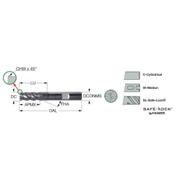 Fréza EFS-B44 10-22C10-72 900