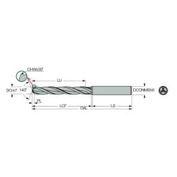 Vrták SCCD 045-029-060 ACP5 608